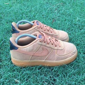 Nike Air Force One LV8 Youth Boys Shoes Sz 7Y Brown Gum Carhartt Canvas Sneakers